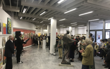 16.9.2021 Vernisáž výstavy, která byla věnována 30. výročí založení galerie Zlatý kříž. 