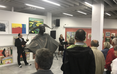 16.9.2021 Vernisáž výstavy, která byla věnována 30. výročí založení galerie Zlatý kříž. 