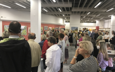 16.9.2021 Vernisáž výstavy, která byla věnována 30. výročí založení galerie Zlatý kříž. 