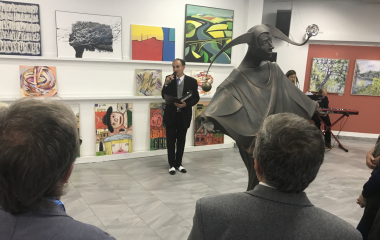 16.9.2021 Vernisáž výstavy, která byla věnována 30. výročí založení galerie Zlatý kříž. 