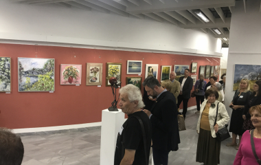 16.9.2021 Vernisáž výstavy, která byla věnována 30. výročí založení galerie Zlatý kříž. 